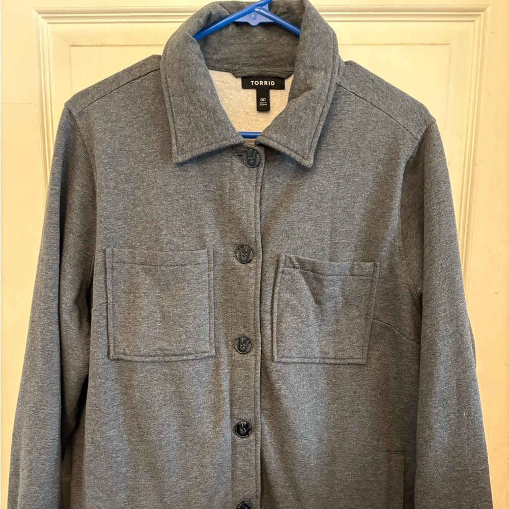Torrid Charcoal Utility Jacket